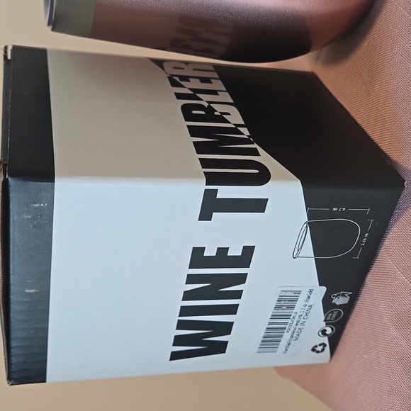 Halloween 12 oz Wine Tumbler Rose Gold w/ Lid & Bag NWOT - Picture 3 of 8